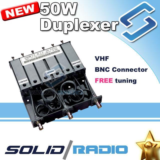 50W vhf 6 cavity duplexer for radio repeater free tune