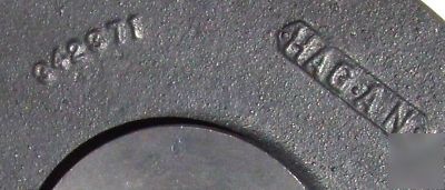 8'' cast iron plate with 1'' thread unf center hag.an