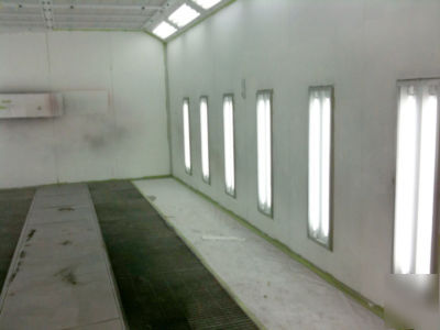Benchmark double insulated down draft spray booth w/pit