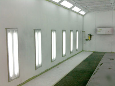 Benchmark double insulated down draft spray booth w/pit