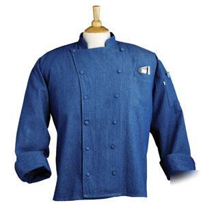 Blue denim chef coat - sante fe style #460C