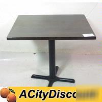 Commercial restaurant 28X33 dining table w/ bases