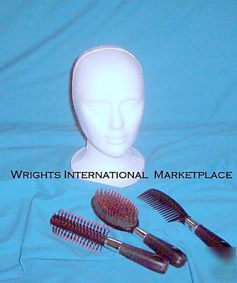 Foam mannequin wig head hat display manikin + comb set