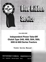 International 340 460 504 560 606 660 pto serv. manual