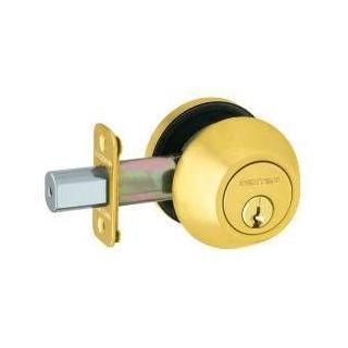 JD62 schlage dexter double cylinder deadbolt brass