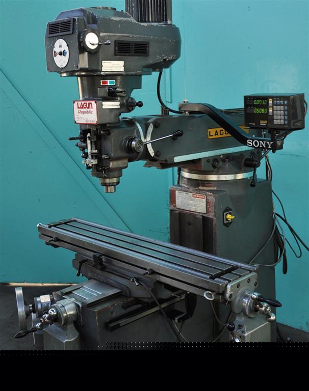 Mill - lagun ftv-2 vertical milling machine 9â€ x 48â€