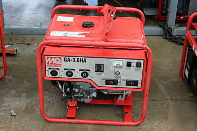 Multiquip 3600 watt portable generator honda power