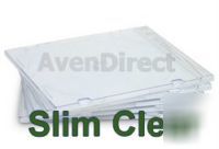 New 200 single slim clear cd premium jewel case 5.2MM