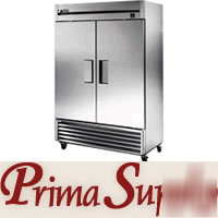 New true ts-49 commercial stainless 2-door cooler