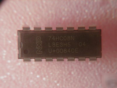 Qty 10 * 74HC08 74HC08N quad 2 input nand gates dil 14