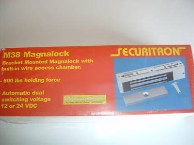 Securitron M38 magnalock 12VDC or 24VDC 600LBS hold 