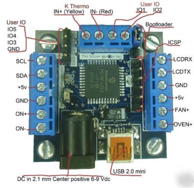 Techfx toaster oven 3.0 reflow controller usb microchip