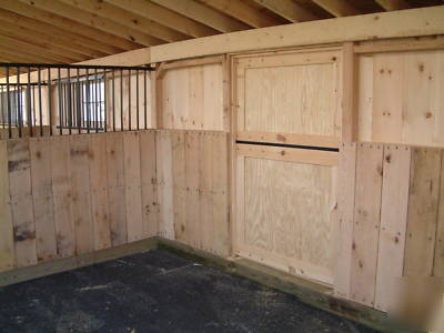  horse barn 10X30 two 10X12 stalls and a 6X10 tack room