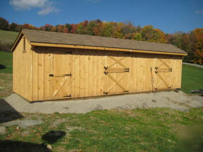  horse barn 10X30 two 10X12 stalls and a 6X10 tack room