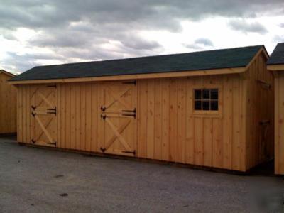  horse barn 10X30 two 10X12 stalls and a 6X10 tack room