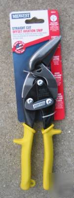 Midwest snips P6510-s straightcut offset aviation snip