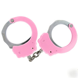 New asp handcuffs identifier chain cuffs pink asp asp