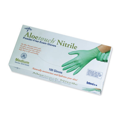 New medline aloetouch nitrile exam gloves case 1000 xl 
