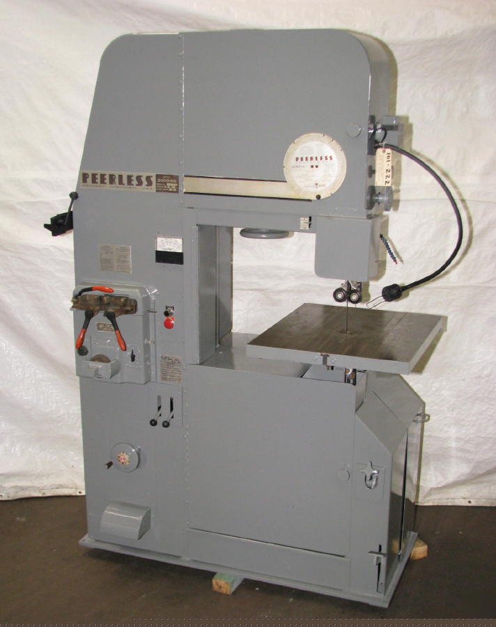 Peerless vertical band saw model 2400 ms