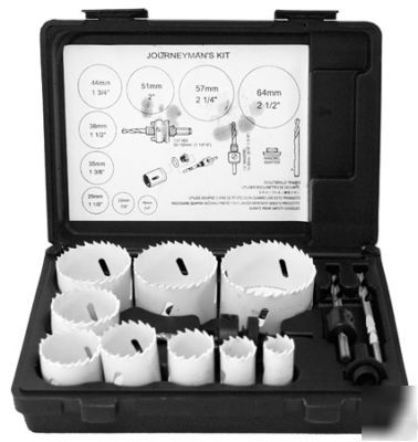 Pro. 13-pc bi-metal all purpose hole saw 3/4