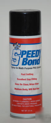 Speedy bond spray on multi-purpose pvc cement