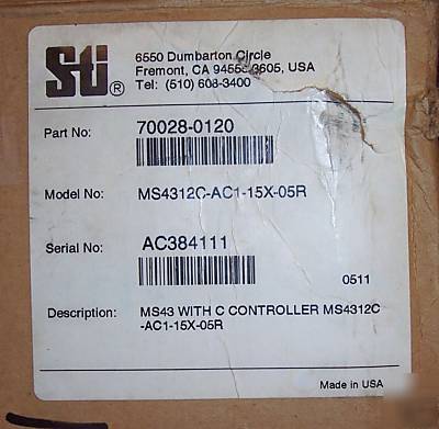 Sti MS4312C-AC1-15X-05R light curtain system 12