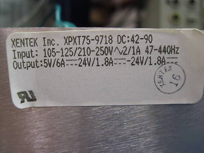 Xentek linear power supply 5V 24V 24V load tested good