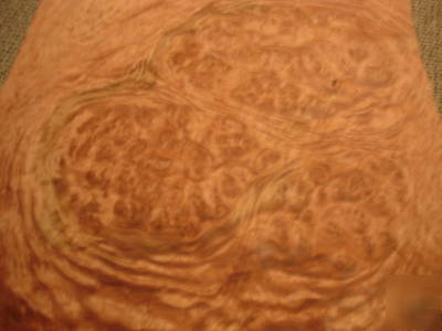 Large bubinga cluster burl veneer 10SF