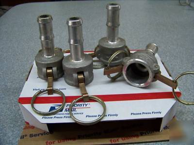 Lot of 4 aluminum cam lever female couplings