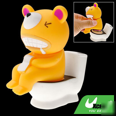 Magnetic mouse toilet bowl paper clips holder dispenser
