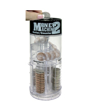 Money machine coin counter sorter displays count sort