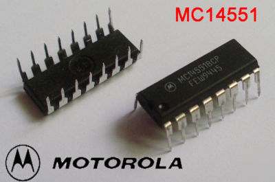 10 MC14551BCP MC14551 quad 2-channel analog ic chip dip