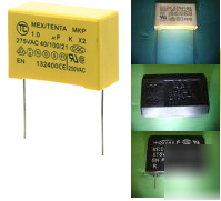 10PC X2 metallise polyester film capacitor 470NF 275VAC