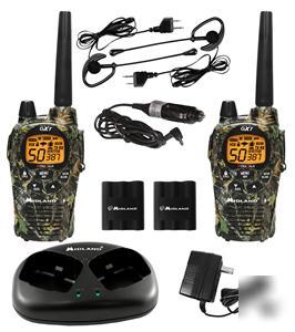 2-way radio 50 channels 3O mile all included/mossy oak