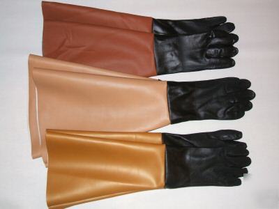 7.5X26 sandblast sandblasting sand blast blaster gloves