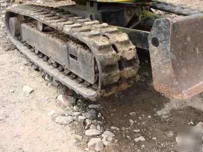 98 komatsu pc-30 mini excavator push blade rubber track