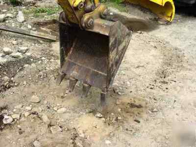 98 komatsu pc-30 mini excavator push blade rubber track