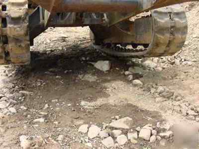 98 komatsu pc-30 mini excavator push blade rubber track
