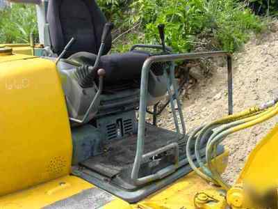 98 komatsu pc-30 mini excavator push blade rubber track