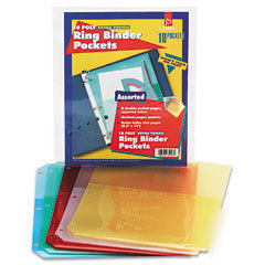 Cardinal 84007: ring binder pockets, letter, 5-pack