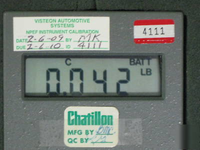 Chatillon digital force gauge dfis 2 push pull meter
