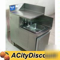Custom commercial stainless under bar hand wash sink