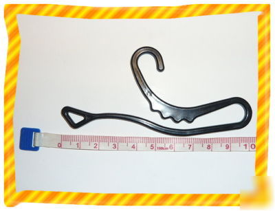 200 black non slip sock hangers hooks store supplies