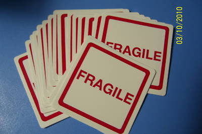 30 fragile stickers - 2.5