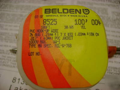 Belden 8525 24 awg, gauge pvc hookup wire primary nos