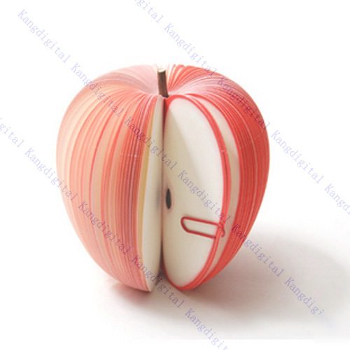 Cute gift ideas life fresh red apple shape post-it note