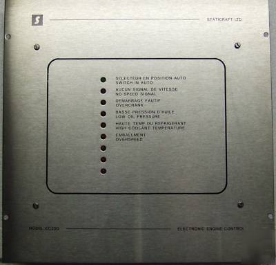 Engine control electronic model EC200 staticraft canada