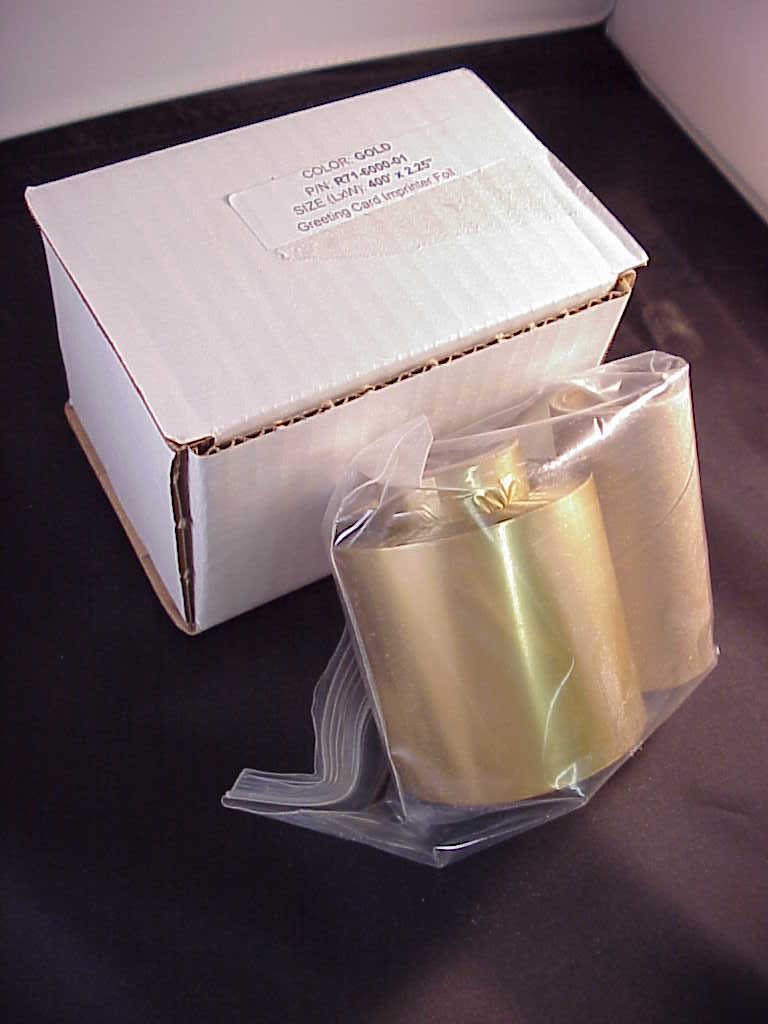 Gold leaf foil imprinting (400 ft roll) 2.25