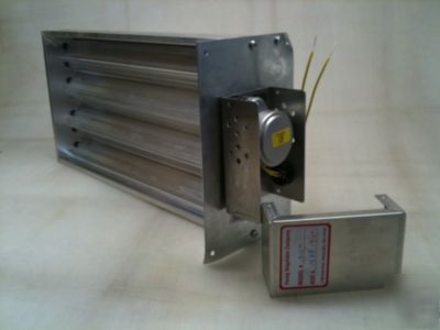 Hvac motorized zone control damper 16X08 spring close