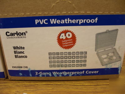 New carlon electrical waterproof cover lot E9G2MW 